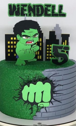 Arquivo de Corte Topo de Bolo Hulk