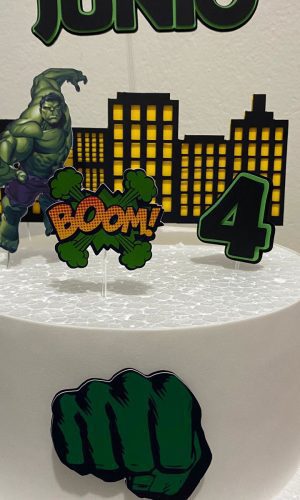 Arquivo de Corte Topo de Bolo Hulk
