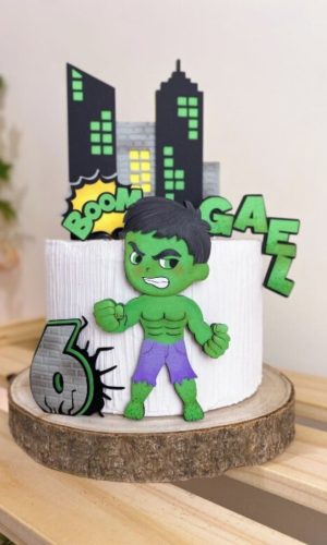Arquivo de Corte Topo de Bolo Hulk