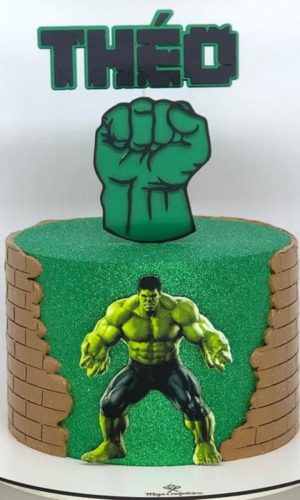 Arquivo de Corte Topo de Bolo Hulk