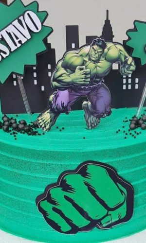Arquivo de Corte Topo de Bolo Hulk