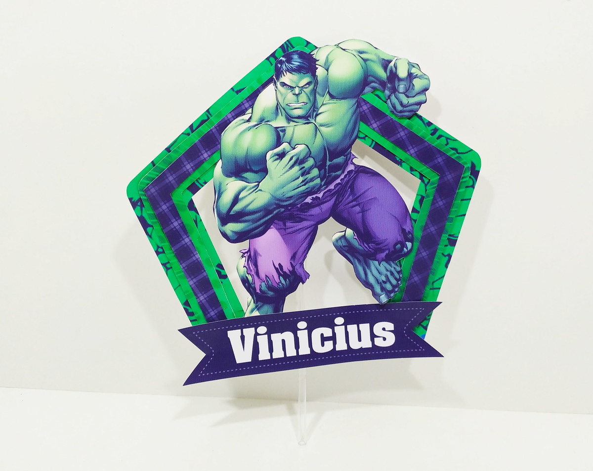 Arquivo de Corte Topo de Bolo Hulk
