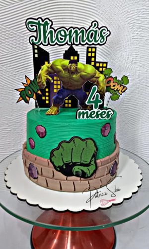 Arquivo De Corte Topo De Bolo Incrível Hulk
