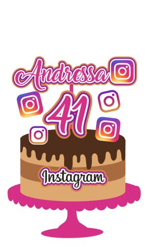Arquivo de Corte Topo de Bolo Instagram