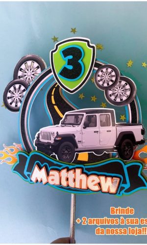 Arquivo de Corte Topo de Bolo Jeep- Carro