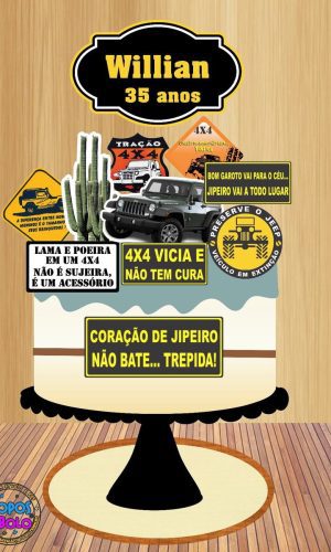 Arquivo de Corte Topo de Bolo Jipeiro