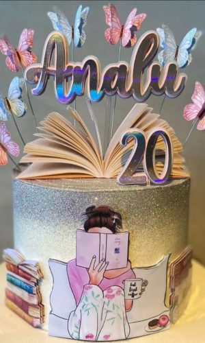 Arquivo de Corte Topo de Bolo Livros