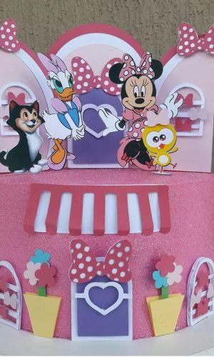 Arquivo De Corte Topo De Bolo Loja De Laços Minnie