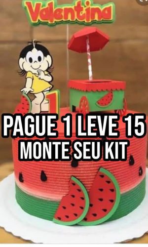 Arquivo De Corte Topo De Bolo Magali Studio+14 Arquivos