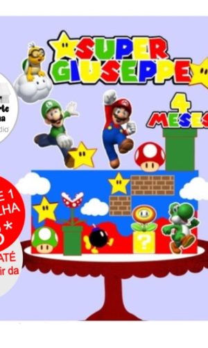 Arquivo de Corte Topo de Bolo Mario