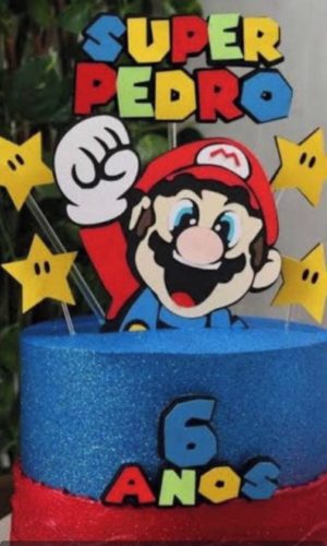 Arquivo de Corte Topo de Bolo Mario 18