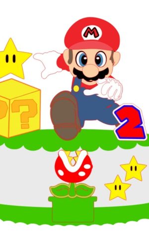 Arquivo de Corte Topo de Bolo Mario