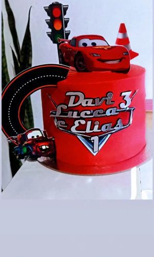 Arquivo de Corte Topo de Bolo Mcqueen com Pista