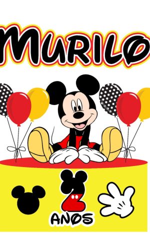 Arquivo de corte Topo de Bolo Mickey 01
