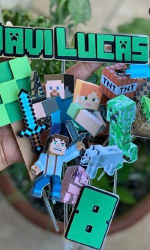 Arquivo de Corte Topo de Bolo Minecraft 04