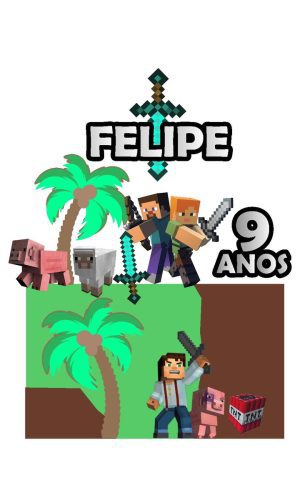 Arquivo de Corte Topo de Bolo Minecraft