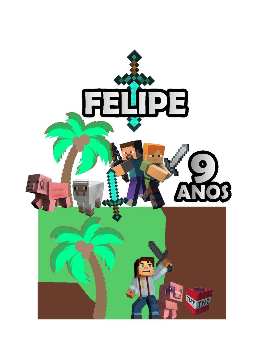 Arquivo de Corte Topo de Bolo Minecraft