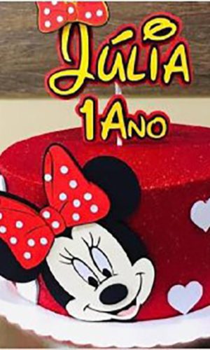 Arquivo de Corte Topo de Bolo Minnie