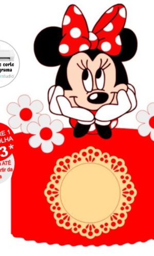 Arquivo de Corte Topo de Bolo Minnie