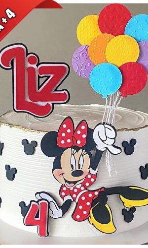Arquivo de Corte Topo de Bolo Minnie