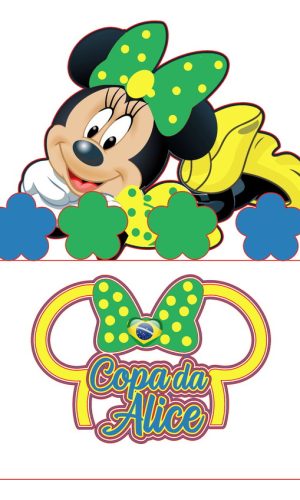 Arquivo de Corte Topo de Bolo Minnie Studio 002