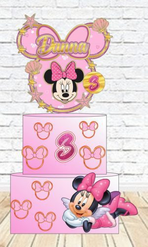Arquivo de Corte Topo de Bolo Minnie Studio 003
