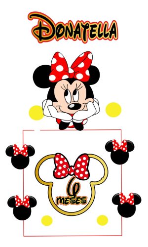 Arquivo de Corte Topo de Bolo Minnie Studio 001