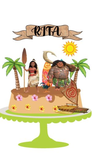 Arquivo de Corte Topo de Bolo Moana 04