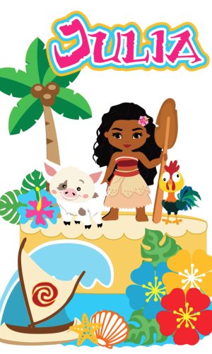 Arquivo de Corte Topo de Bolo Moana - 040