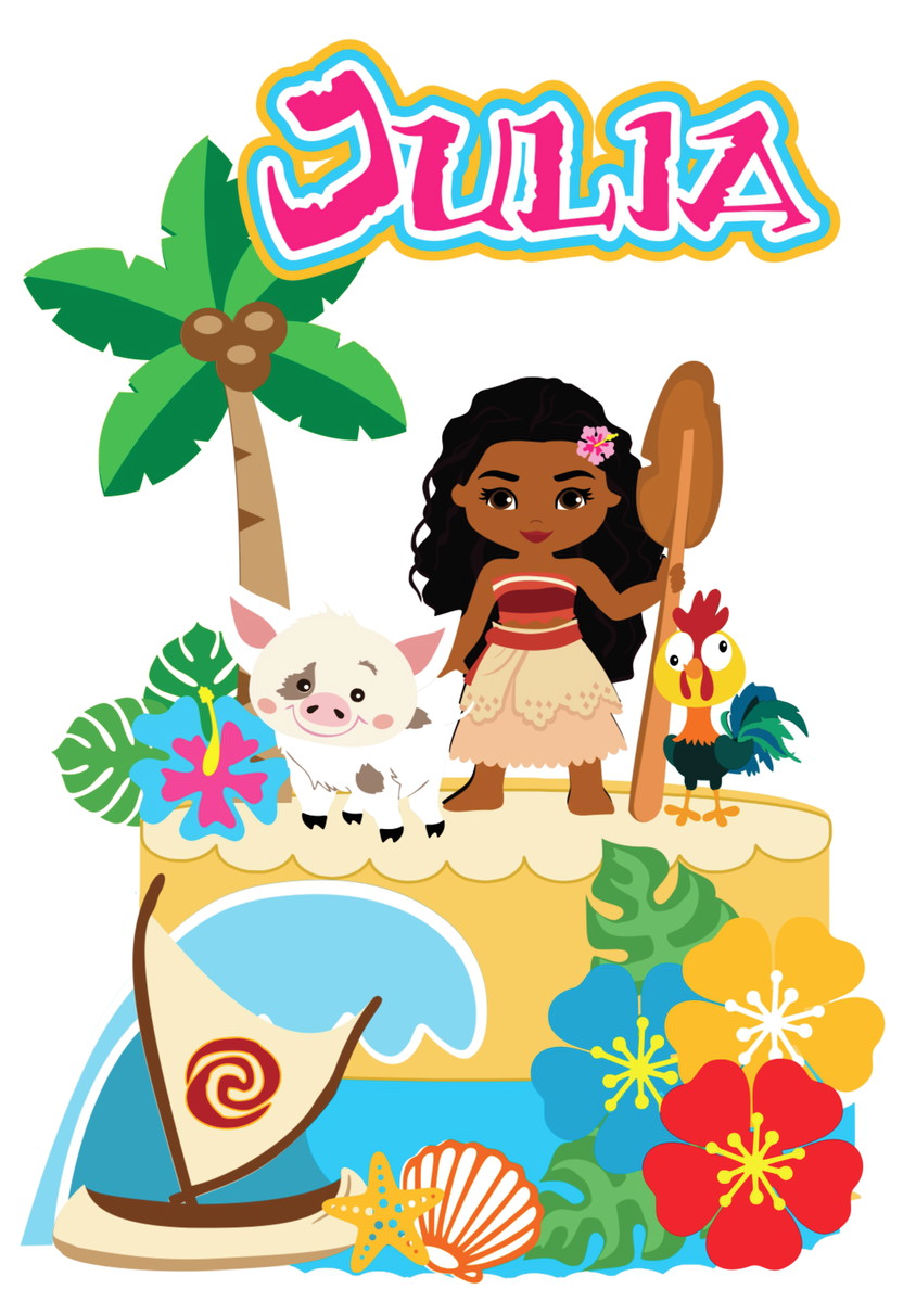 Arquivo de Corte Topo de Bolo Moana - 040