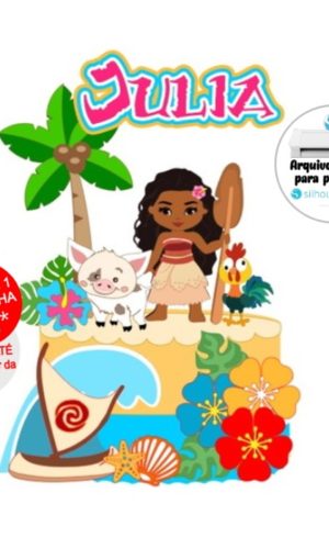 Arquivo de Corte Topo de Bolo Moana