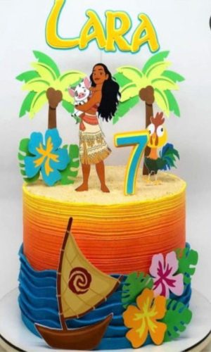 Arquivo De Corte Topo De Bolo Moana #2734 Studio