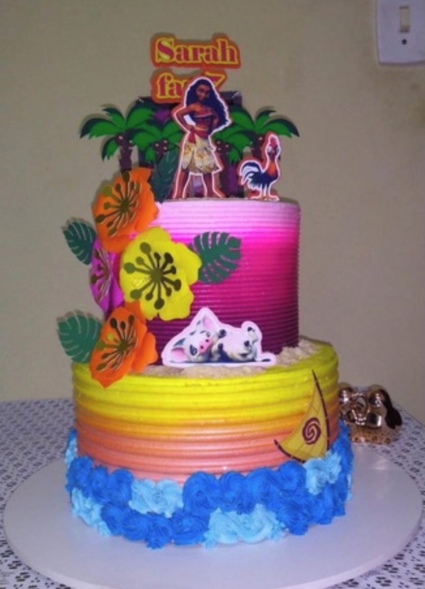 Arquivo de corte Topo de Bolo - Moana Adulta - Imagem 2