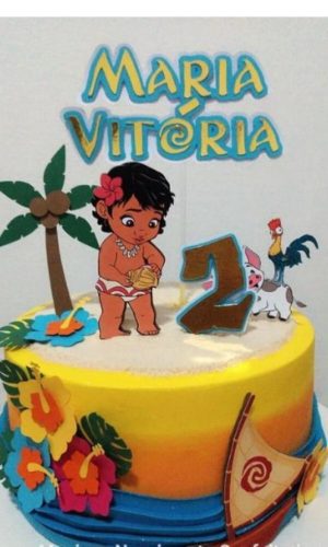 Arquivo de corte topo de bolo - Moana