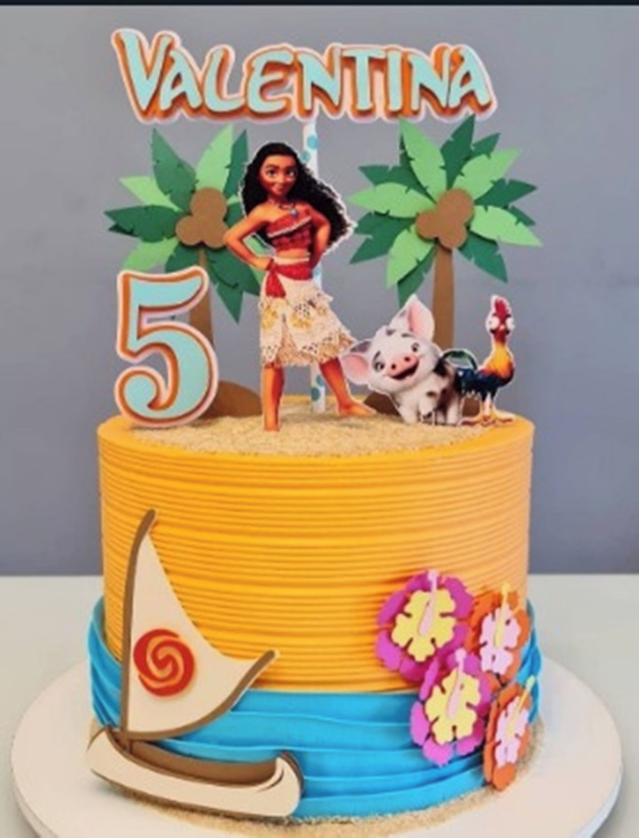 Arquivo de Corte Topo de Bolo Moana