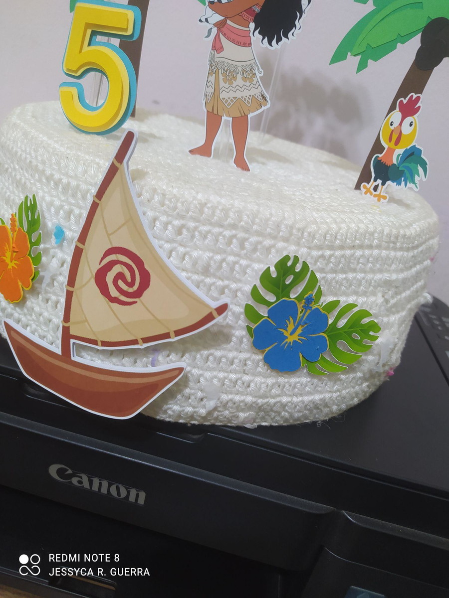 Arquivo de Corte - Topo de Bolo Moana - Imagem 3