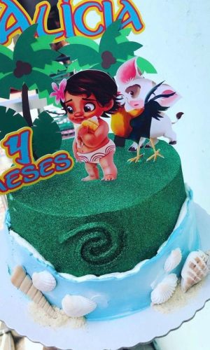 Arquivo de corte topo de bolo Moana baby