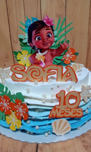 Arquivo de corte Topo de bolo Moana baby (kit leve 4)