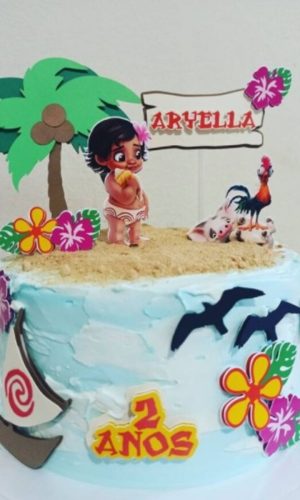 Arquivo de Corte Topo de Bolo Moana baby