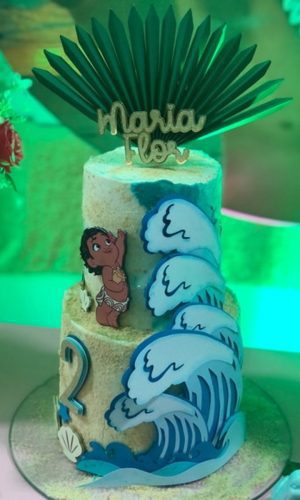 Arquivo de Corte Topo de Bolo Moana Baby Studio+brinde
