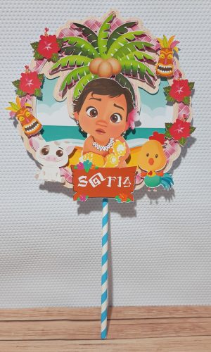 Arquivo de Corte Topo de Bolo Moana Baby STUDIO PDF 6