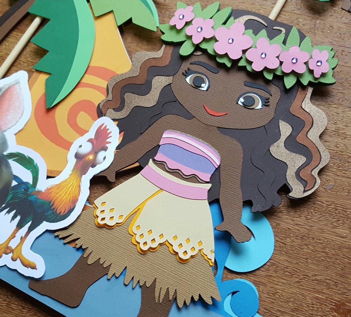 Arquivo de corte Topo de Bolo Moana - COD.: 642 - Imagem 3