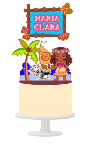 Arquivo de Corte Topo de Bolo Moana