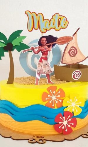 Arquivo de corte Topo de bolo Moana (kit leve 4)