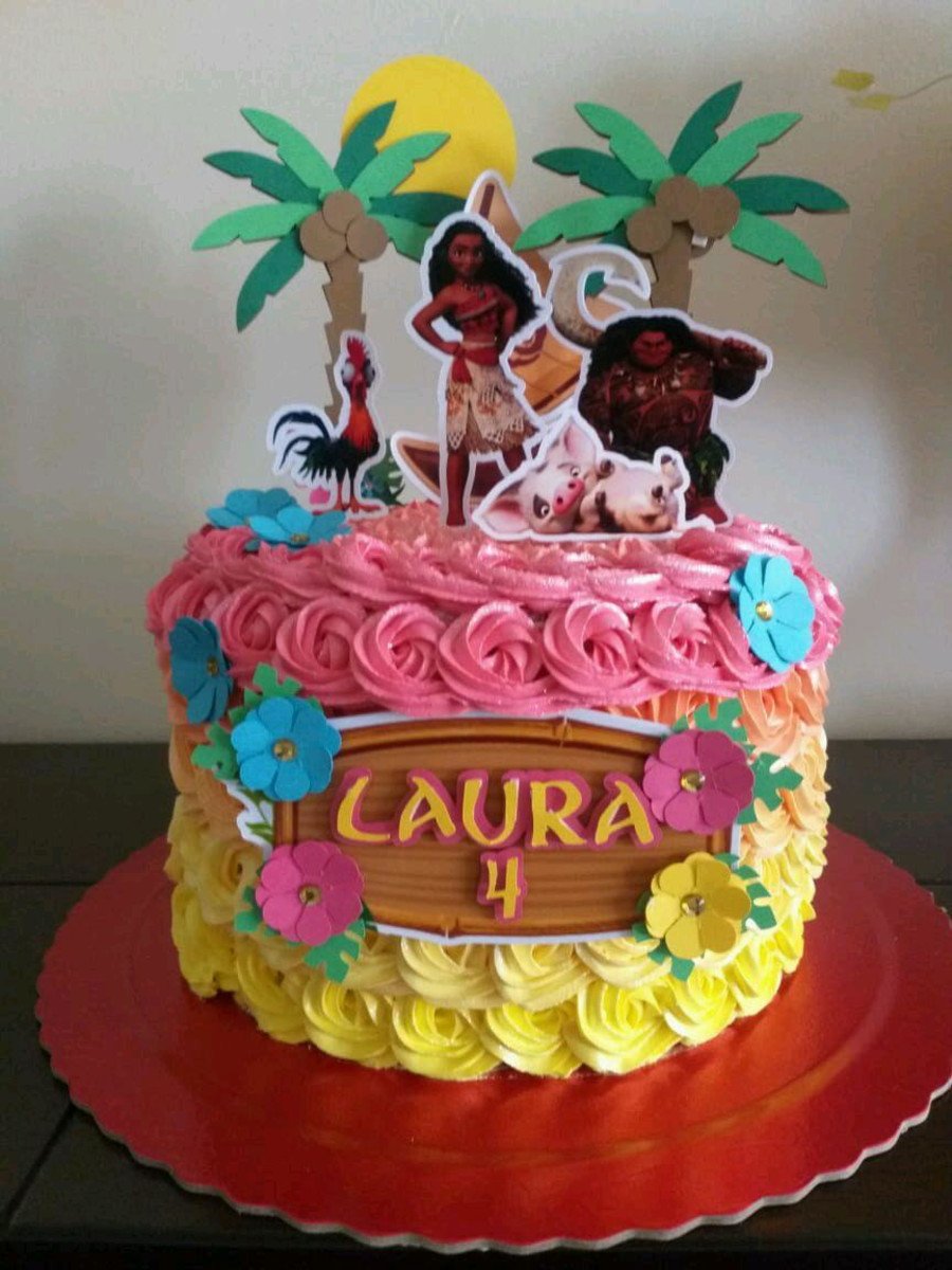 Arquivo de corte Topo de bolo Moana - Imagem 2