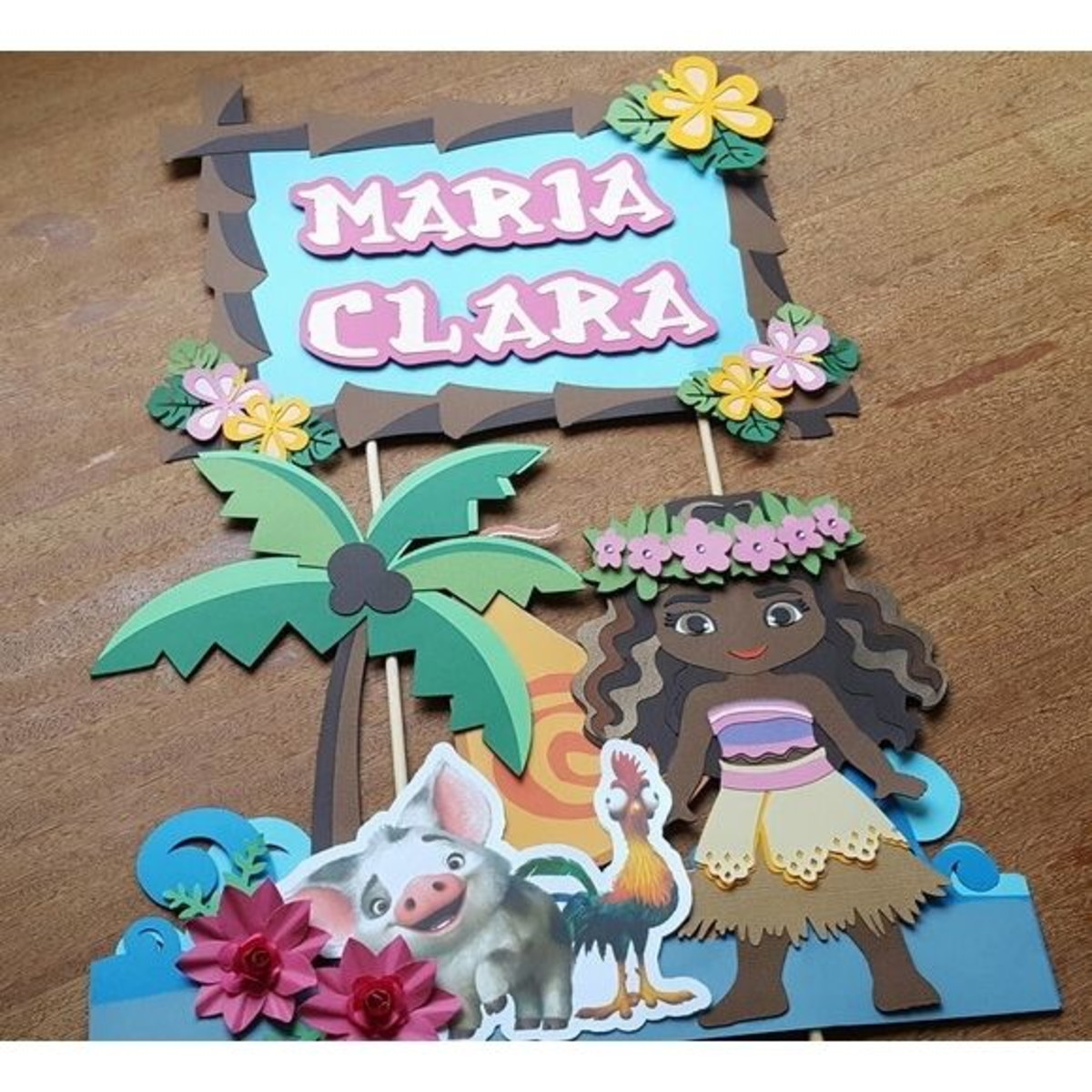 Arquivo de corte Topo de Bolo Moana STUDIO, #642