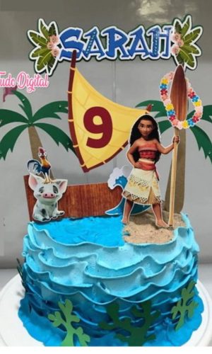 Arquivo de Corte Topo de Bolo Moana Studio