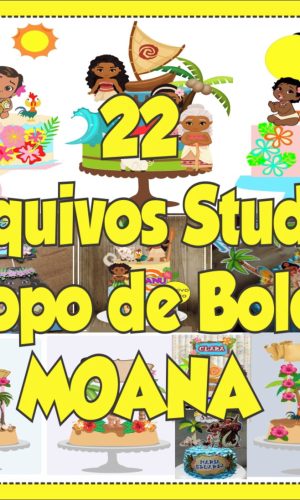 Arquivo de Corte Topo de Bolo Moana