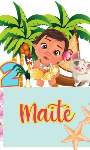 Arquivo de Corte Topo de Bolo Moana