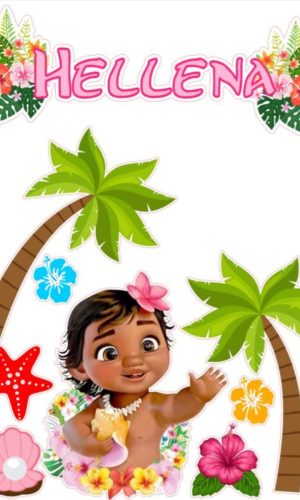 Arquivo de corte topo de bolo Moana